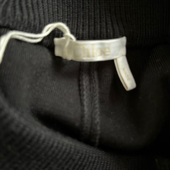 NWOT Chloe black plaid wool blend jogger pant, size S - Picture 5 of 11